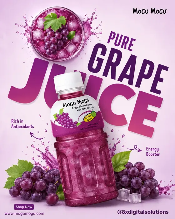 Pure grape juice poster